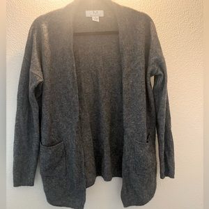 Heather Grey Cashmere Cardigan